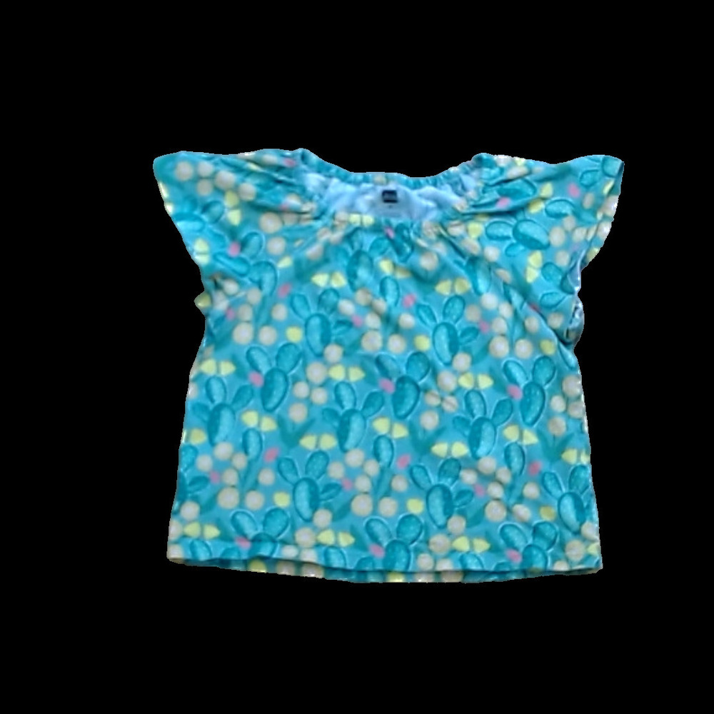 Tea Collection Girls Green | Cactus Shirt size: 4T